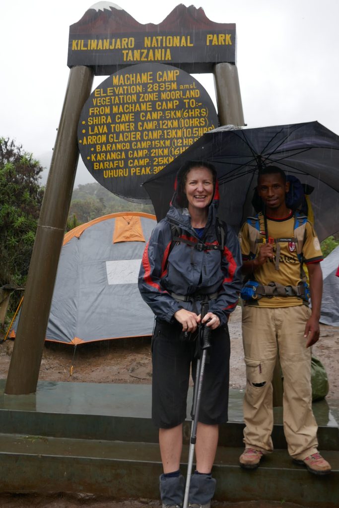 Clare at Kilimanjaro National Park