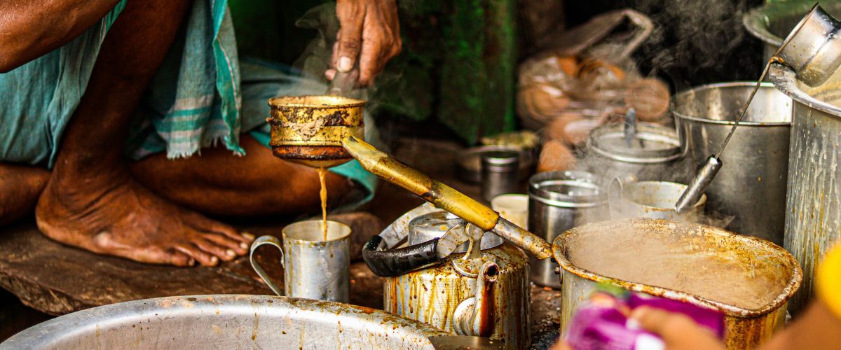 Chai in market in India