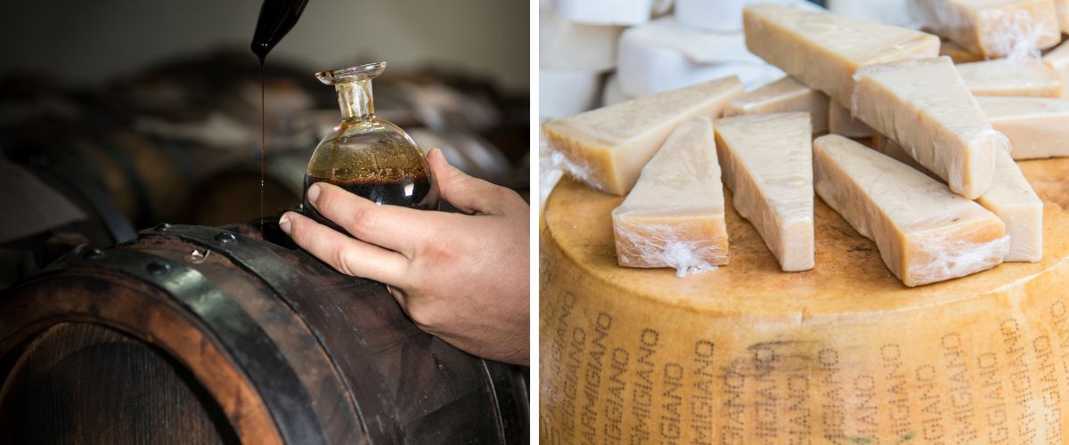 Balsamic Vinegar of Modena and Parmigiano Reggiano