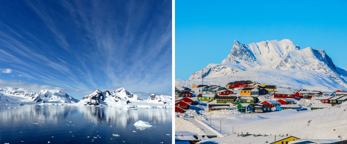 Antarctica and Greenland