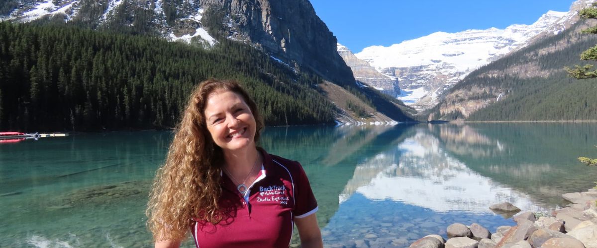 Leanne at Lake Louise