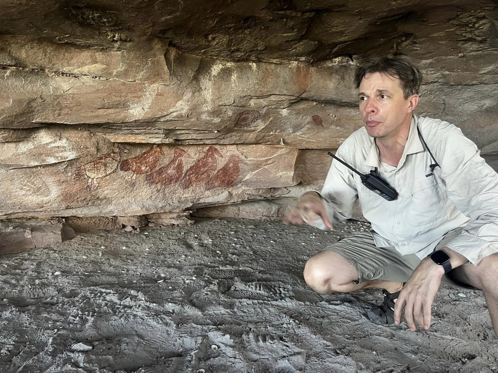 Will telling us the story of the paintings in Swift Bay